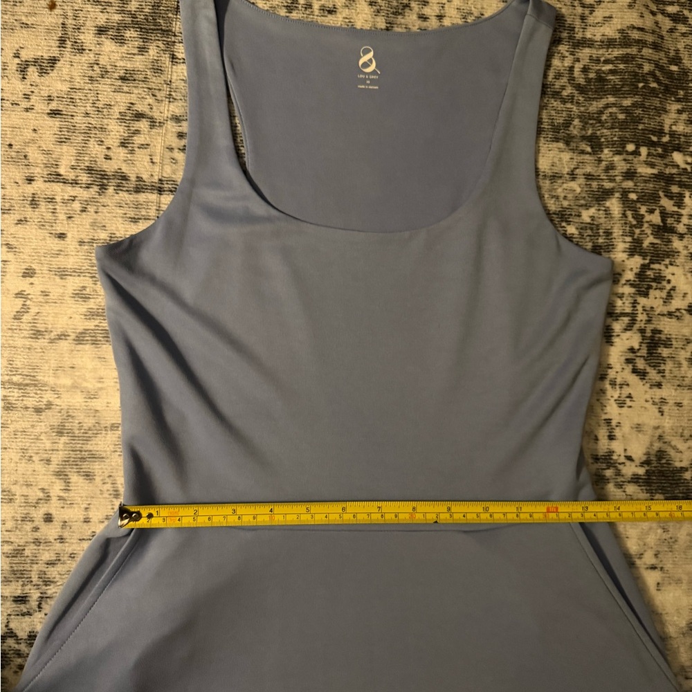 Lou & Grey LOFT Light Blue Sleeveless Midi Dress - Picture 8 of 10